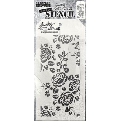 Stampers Anonymous Tim Holtz Stencil - Roses