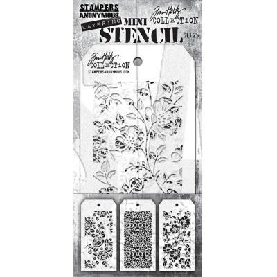 Stampers Anonymous Tim Holtz Mini Stencil Set #25