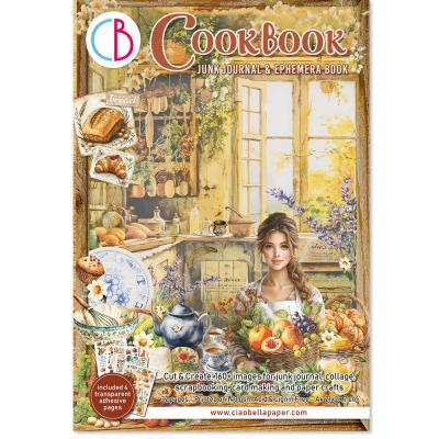 Ciao Bella Cookbook - Junk Journal Ephemera Book