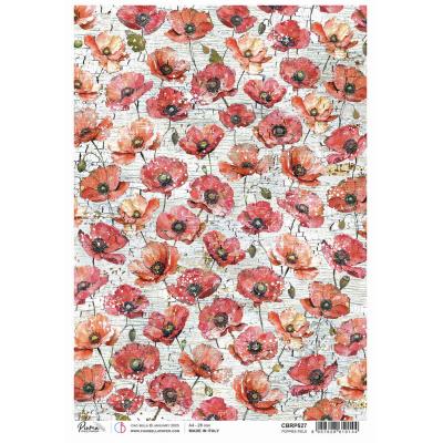 Ciao Bella Majestic Dream Rice Paper - Poppies Field