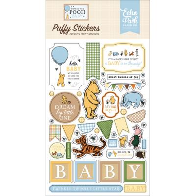 Echo Park Winnie the Pooh Baby - Puffy Stickers