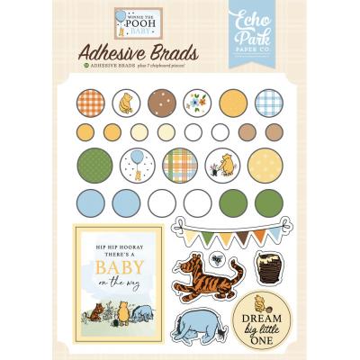 Echo Park Winnie the Pooh Baby - Adhesive Brads