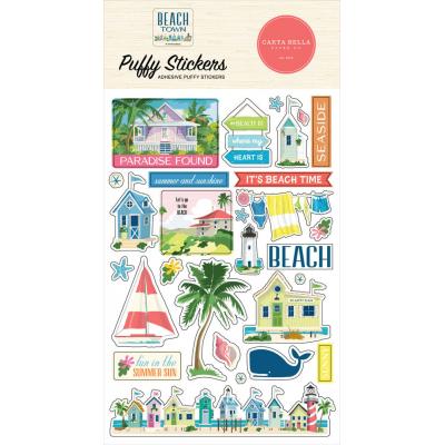 Carta Bella Beach Town - Puffy Stickers