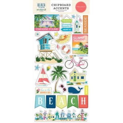 Carta Bella Beach Town - Chipboard Accents