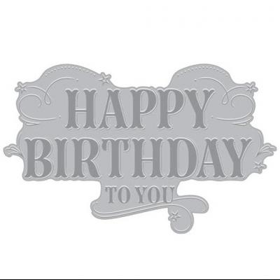 Hero Arts BetterPress + Foil Plate - Happy Birthday