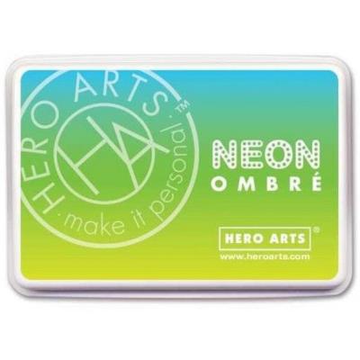 Hero Arts Ombré Ink Pad - Neon Chartreuse to Blue