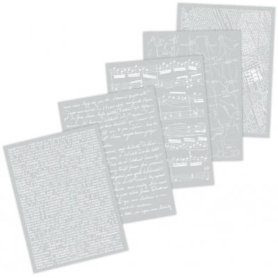 Hero Arts Rub On Transfers - White Collage Backgrounds Part 2