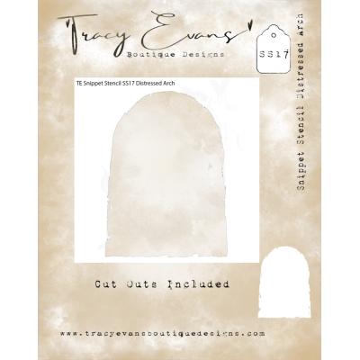 Tracy Evans Stencil - Distressed Arch