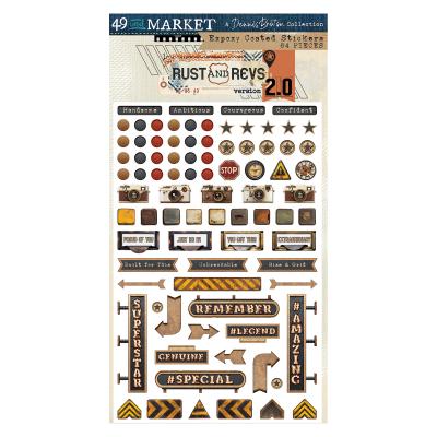 49 and Market Rust & Revs 2.0 - Epoxy Costed Stickers