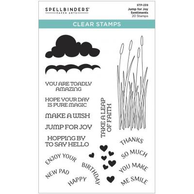 Spellbinders Paper Arts Stempel - Jump for Joy Sentiments