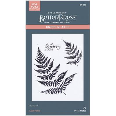 Spellbinders Paper Arts Press Plate - Lush Ferns