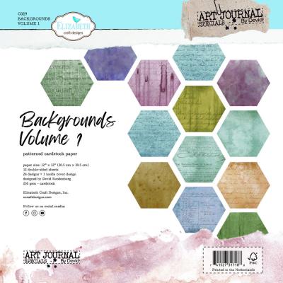 Elizabeth Craft Paper Pad - Mr. & Mrs. - Backgrounds Volume 1