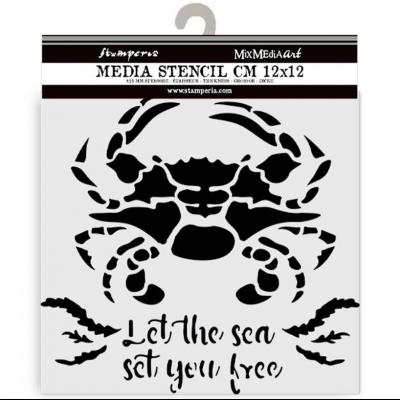 Stamperia Silent Sea Stencil - Crab