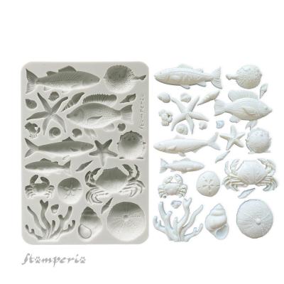 Stamperia Silent Sea - Shells and Fish