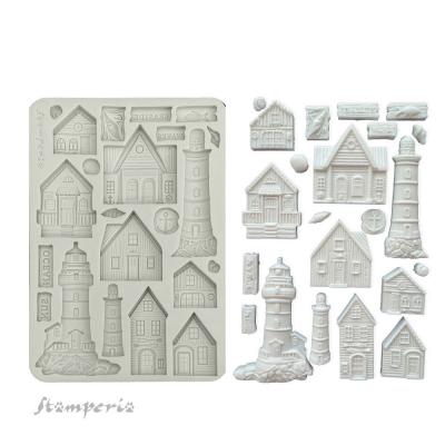 Stamperia Silent Sea - Houses and Lighthouse