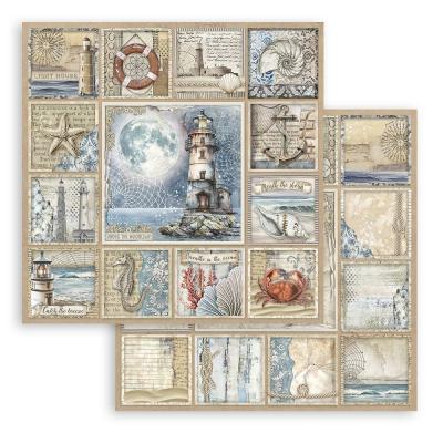 Stamperia Silent Sea Designpapier - Lighthouse