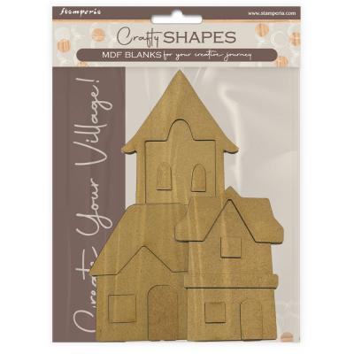 Stamperia Silent Sea - Village House Landscape