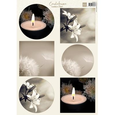 Marianne Design Decoupage Sheet A4 - Candle Light