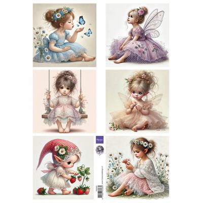 Marianne Design Decoupage Sheet A4 - Sweet Fairies