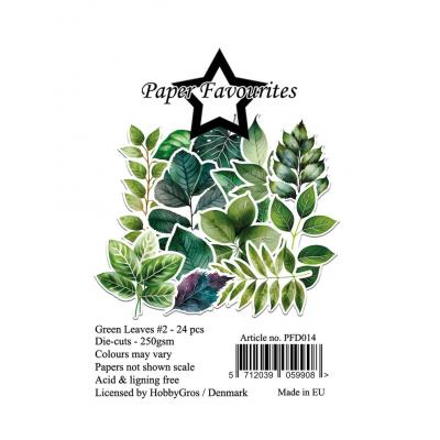 Paper Favourites Die-Cuts - Green Leaves #2