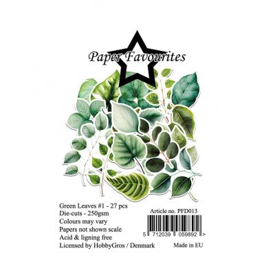 Paper Favourites Die-Cuts - Green Leaves #1