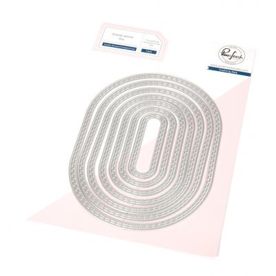 Pinkfresh Studio Essentials Die - Double Stitched Elongated Oval