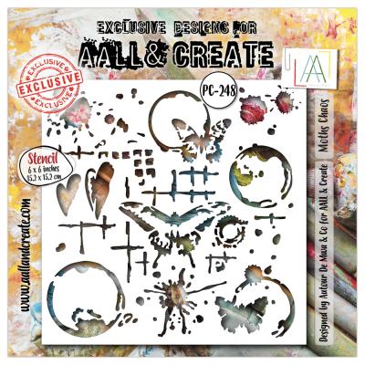 Aall and Create Stencil - Moths Chaos
