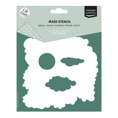 Vaessen Creative Carla Creates Stencil - Sun & Clouds
