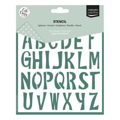 Vaessen Creative Carla Creates Stencil - Uppercase Letters