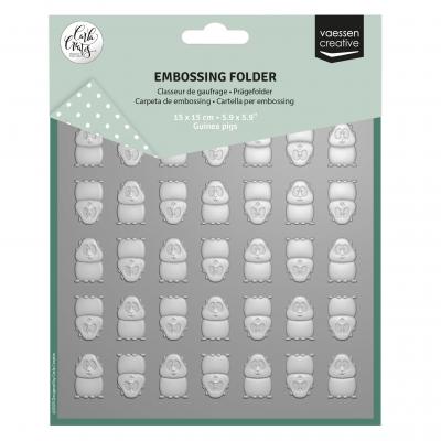 Vaessen Creative Carla Creates Embossing Folder - Guinea Pigs