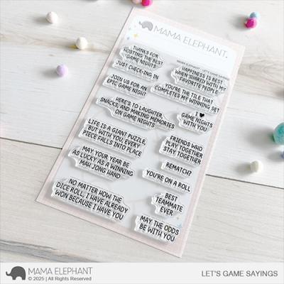 Mama Elephant Stempel - Let's Game Sayings