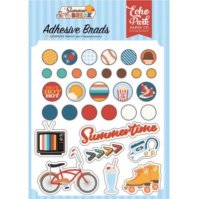 Echo Park Summer Break - Adhesive Brads