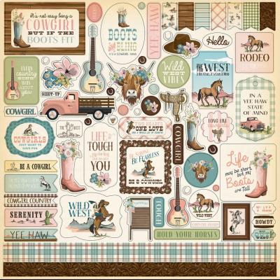 Carta Bella Cowgirl - Element Sticker