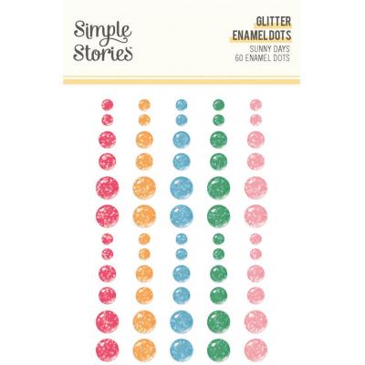 Simple Stories Sunny Days - Glitter Enamel Dots