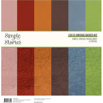 Simple Stories Simple Vintage Woodlands - Vintage Basics Kit