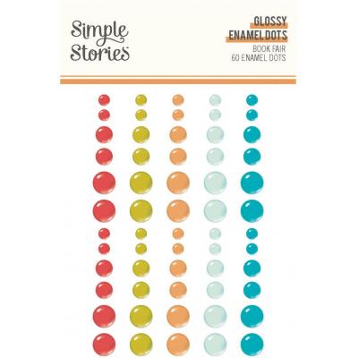 Simple Stories Book Fair - Glossy Enamel Dots