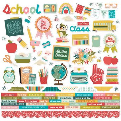 Simple Stories Book Fair - Cardstock Stickers