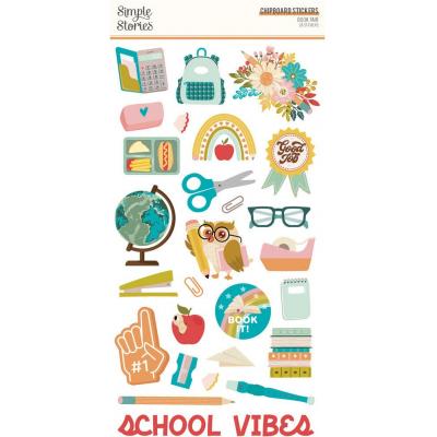 Simple Stories Book Fair - Chipboard Stickers