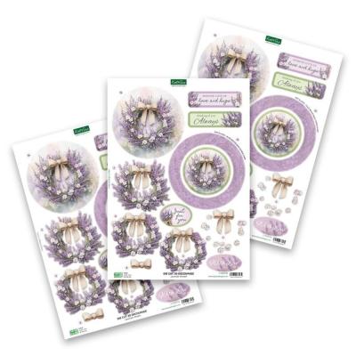 Katy Sue Designs 3D Die-Cuts - Lavender Wreath