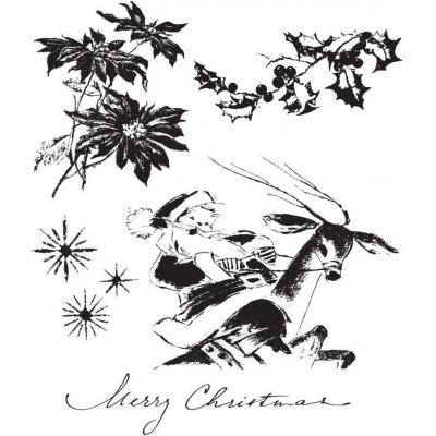 Stampers Anonymous Tim Holtz Stempel - Christmas Time