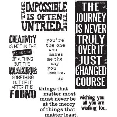 Stampers Anonymous Tim Holtz Stempel - Words For Thought