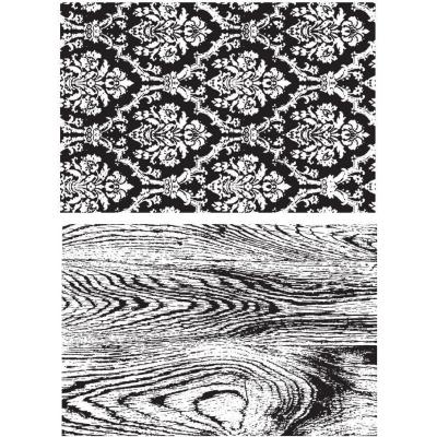 Stampers Anonymous Tim Holtz Stempel - Wallpaper And Wood
