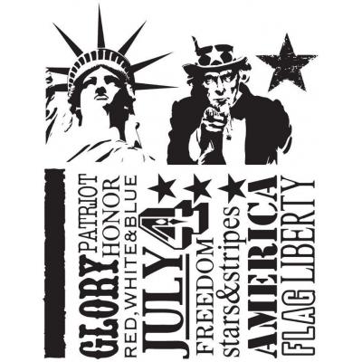 Stampers Anonymous Tim Holtz Stempel - Americana Silhouettes