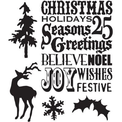 Stampers Anonymous Tim Holtz Stempel - Seasons Silhouettes