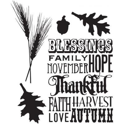 Stampers Anonymous Tim Holtz Stempel - Thankful Silhouettes