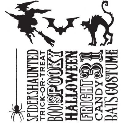 Stampers Anonymous Tim Holtz Stempel - Halloween Silhouettes