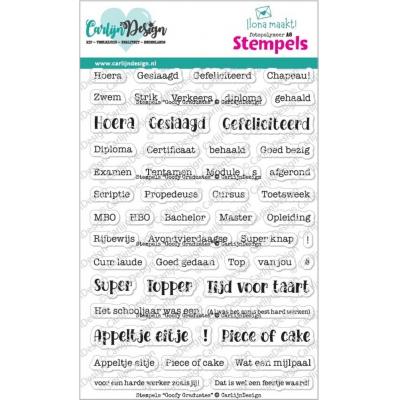 CarlijnDesign Stempel - Goofy Graduates (NL)