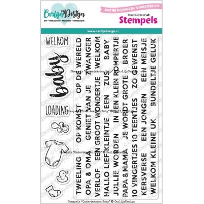 CarlijnDesign Stempel - Onderteksten Baby (NL)