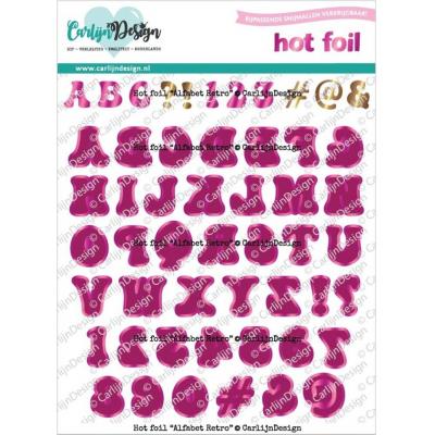 CarlijnDesign Hot Foil Plate - Alphabet Retro