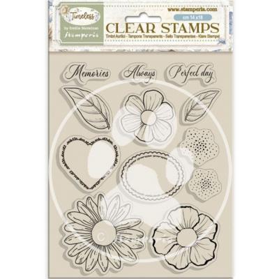 Stamperia Timeless Stempel -  Flowers and Hearts